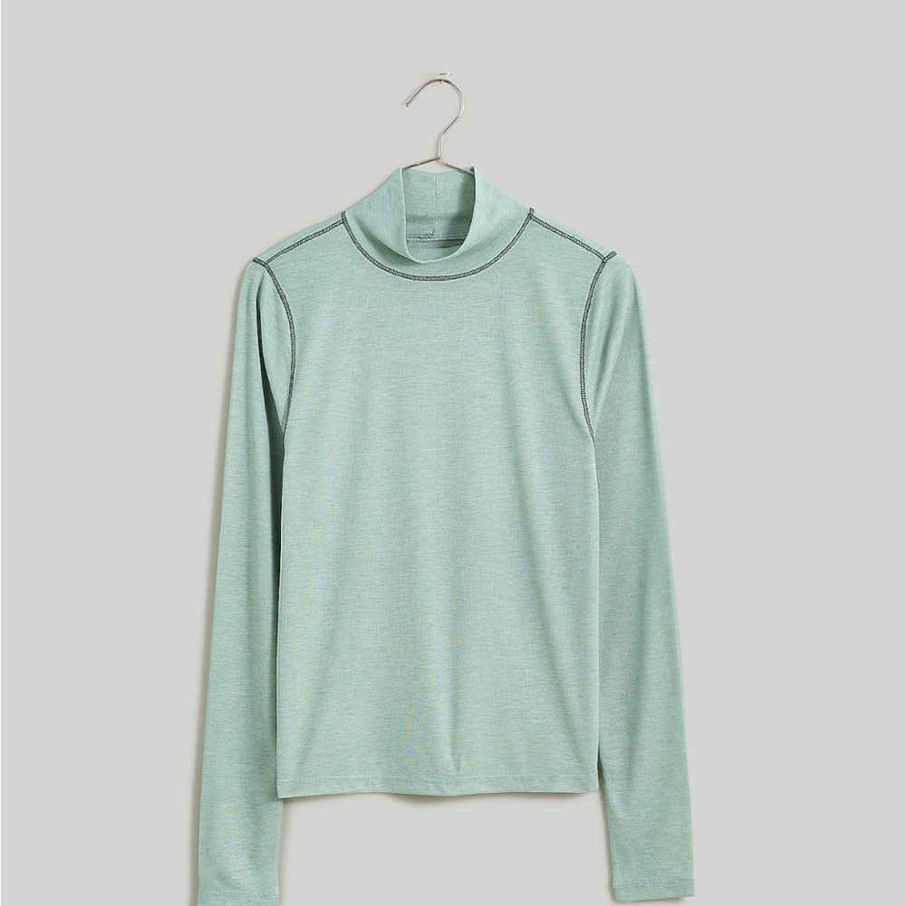 Semi Sheer Madewell Mock Neck